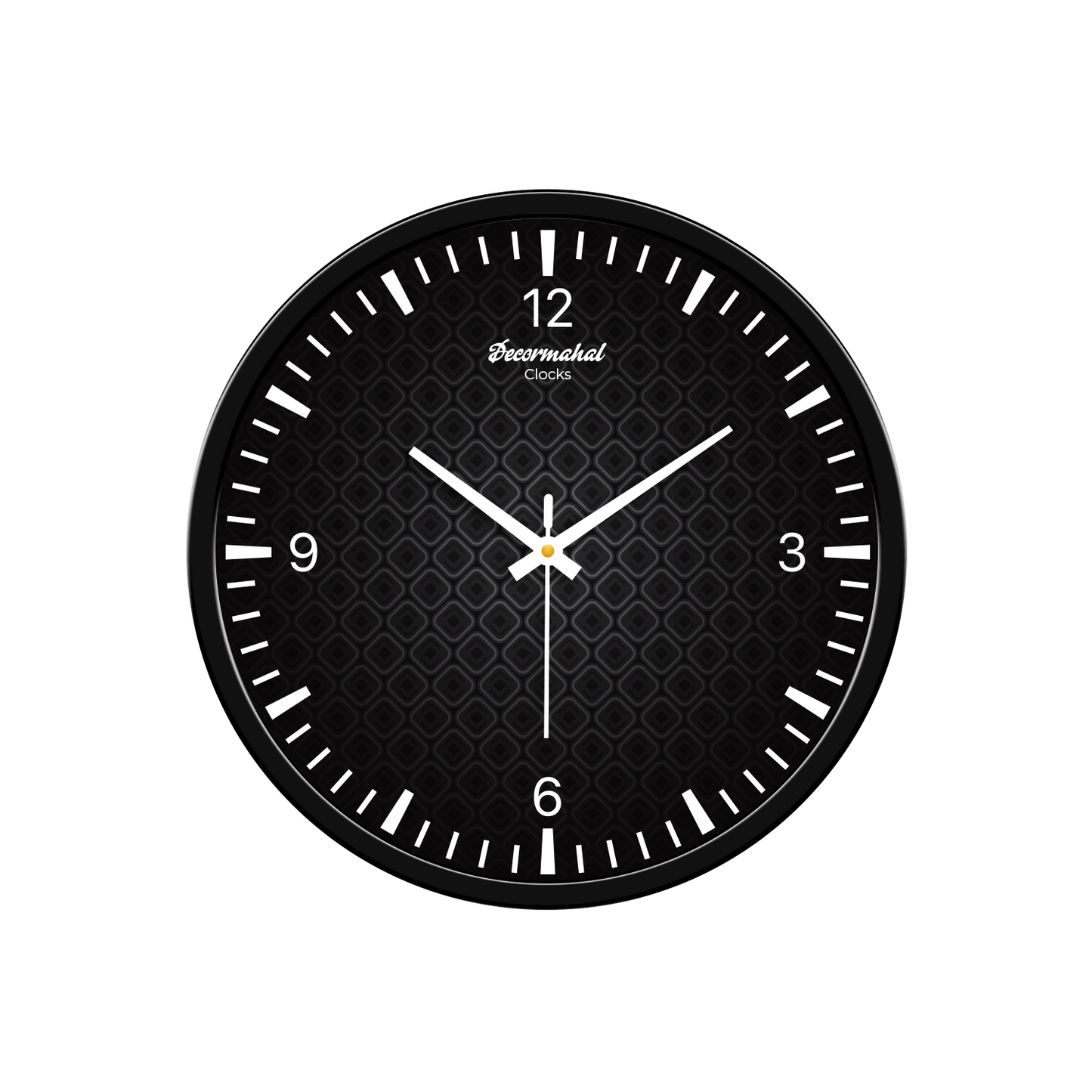 Black Round Number Designer Wall Clock