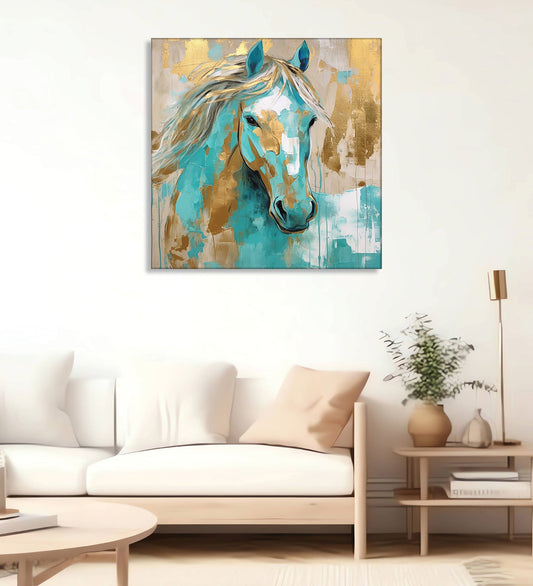 A Canvas Captured: The Majesty of the Blue-Eyed Stallion