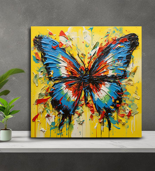 A Burst of Color: The Captivating Canvas of a Butterfly in Flight