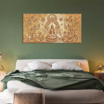 Meditation Lord Buddha Wall Painting